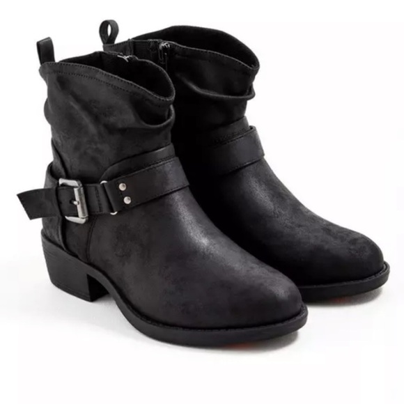 Torrid Slouchy Moto Boot (WW) Black 12WW NIB - Picture 1 of 9